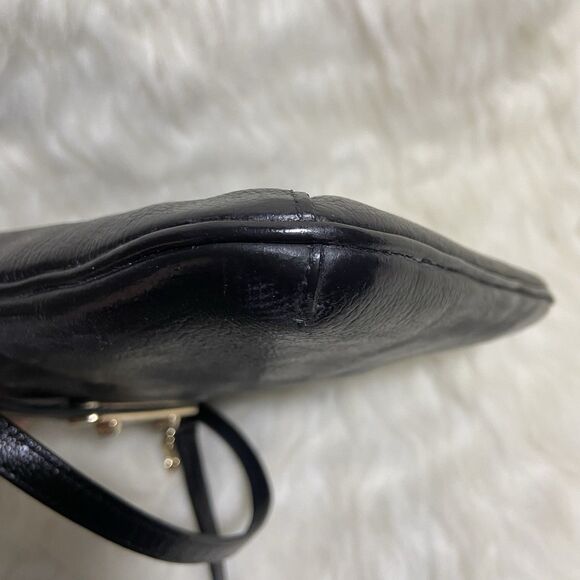 Coach Swagger Swingpack Crossbody Purse Handbag Black Gold Womens - Picture 12 of 12